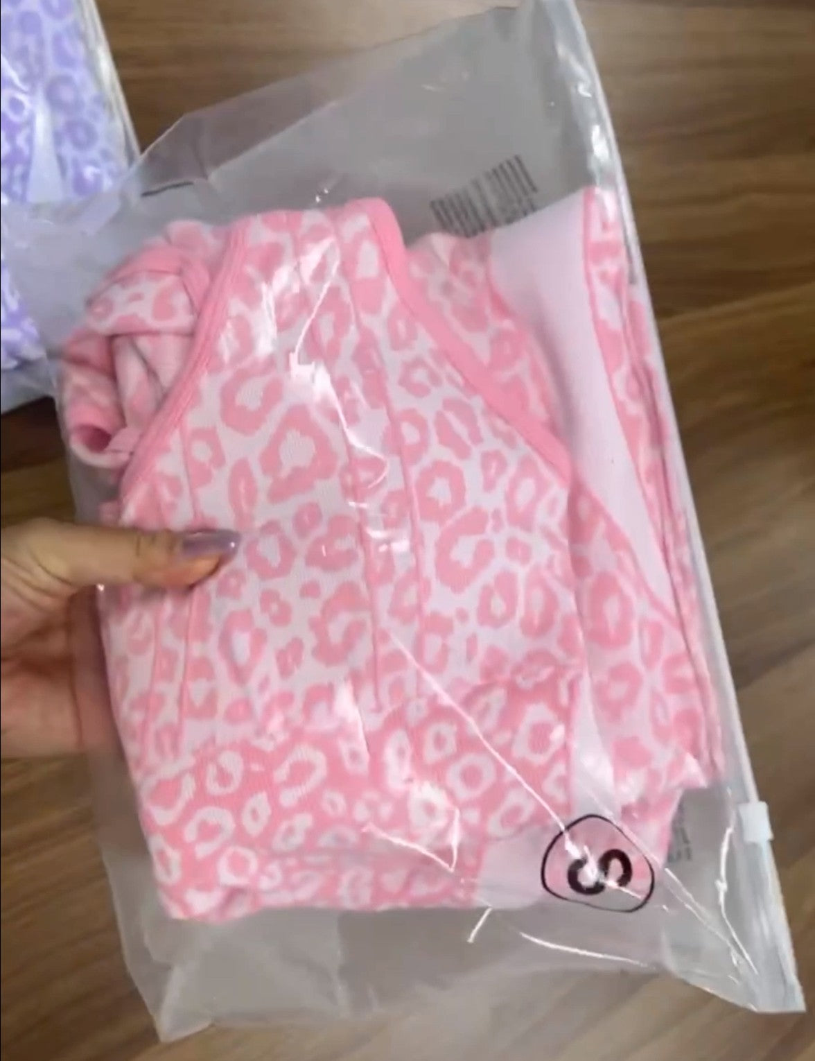 Pink Leopard Jumpsuit Catsuit Halter Cross Back Open Back Flare Leg Pads S