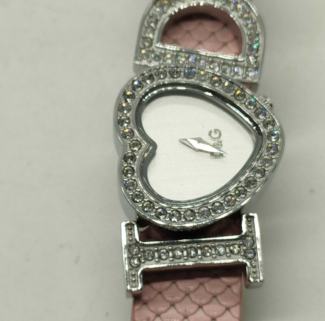 Dolce & Gabbana I Love D&G Heart Quartz Women's Watch Pink Leather Working