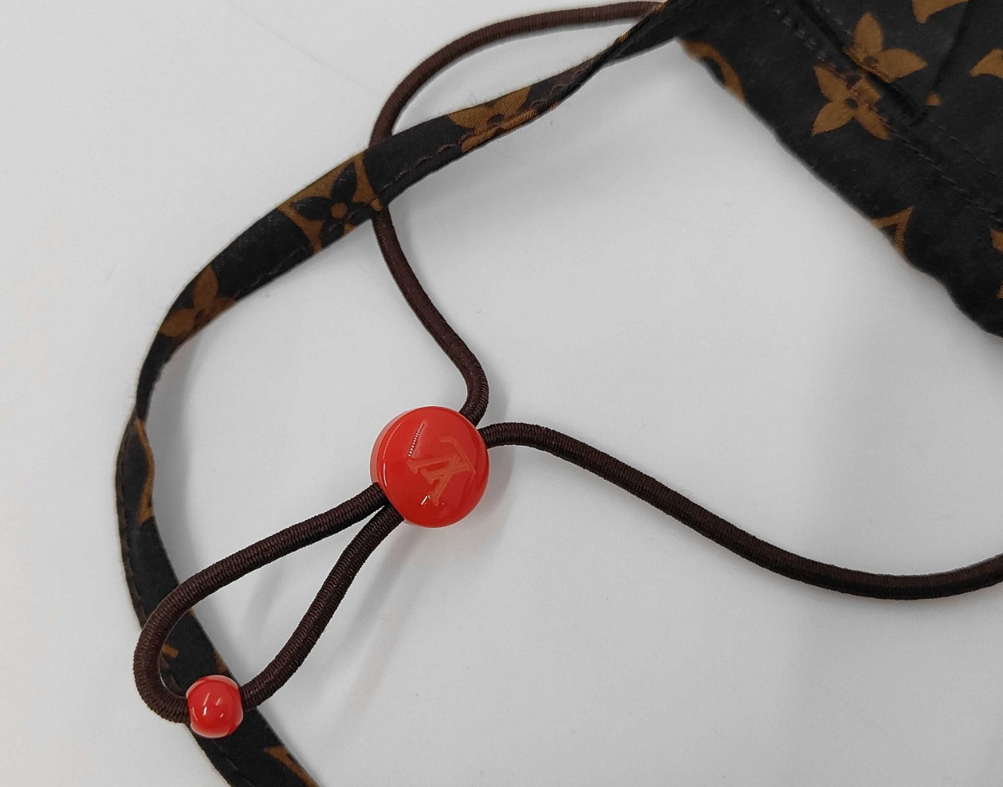 Louis Vuitton MP2954 LV Friends Monogram Face Mask Silk Italy Brown