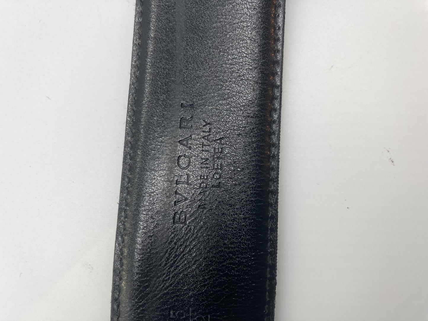 BVLGARI silver circle buckle belt, length 98cm