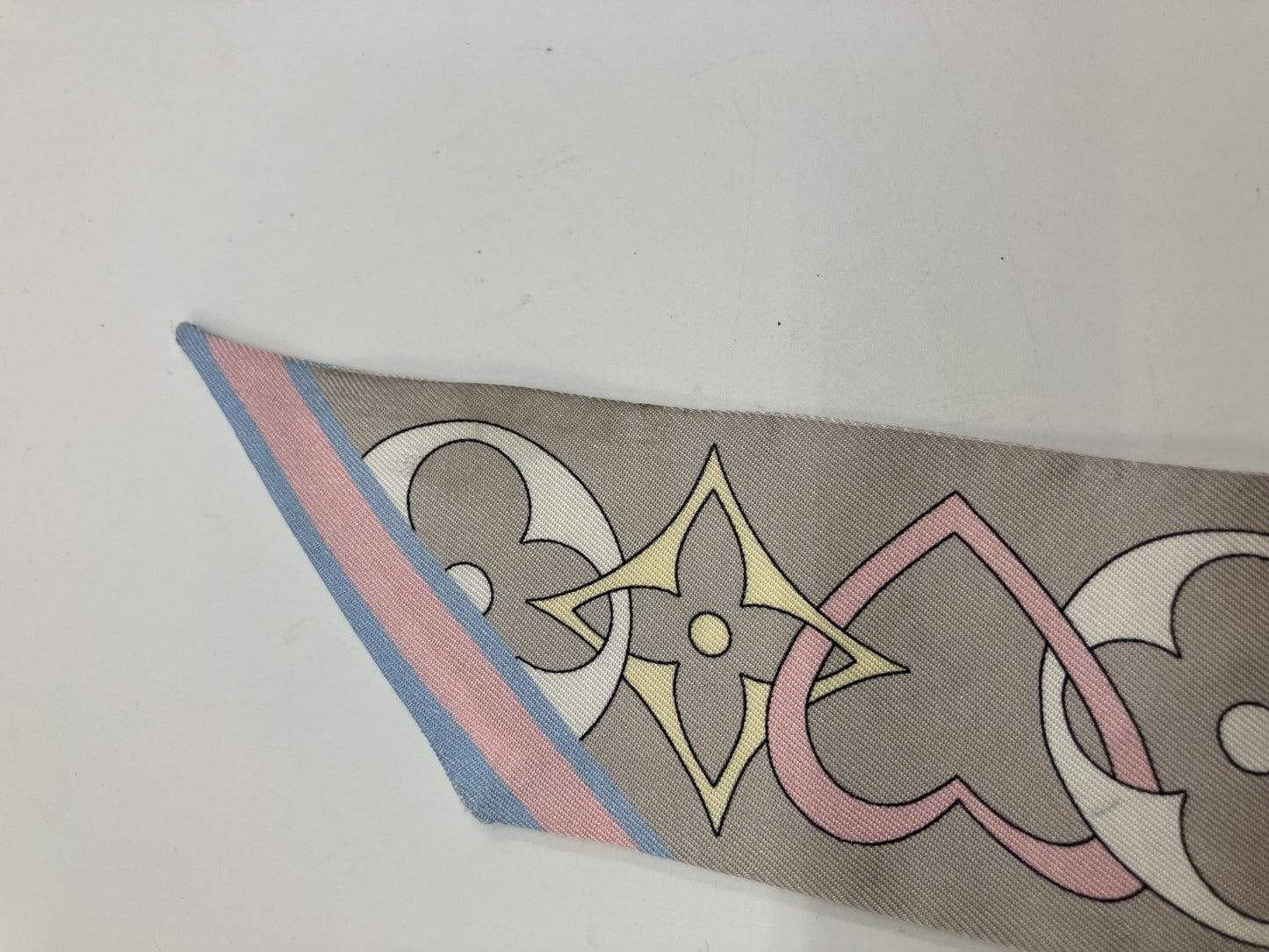 Louis Vuitton M78140 Bandeau BB My True LV Scarf Silk Pink 119x5cm