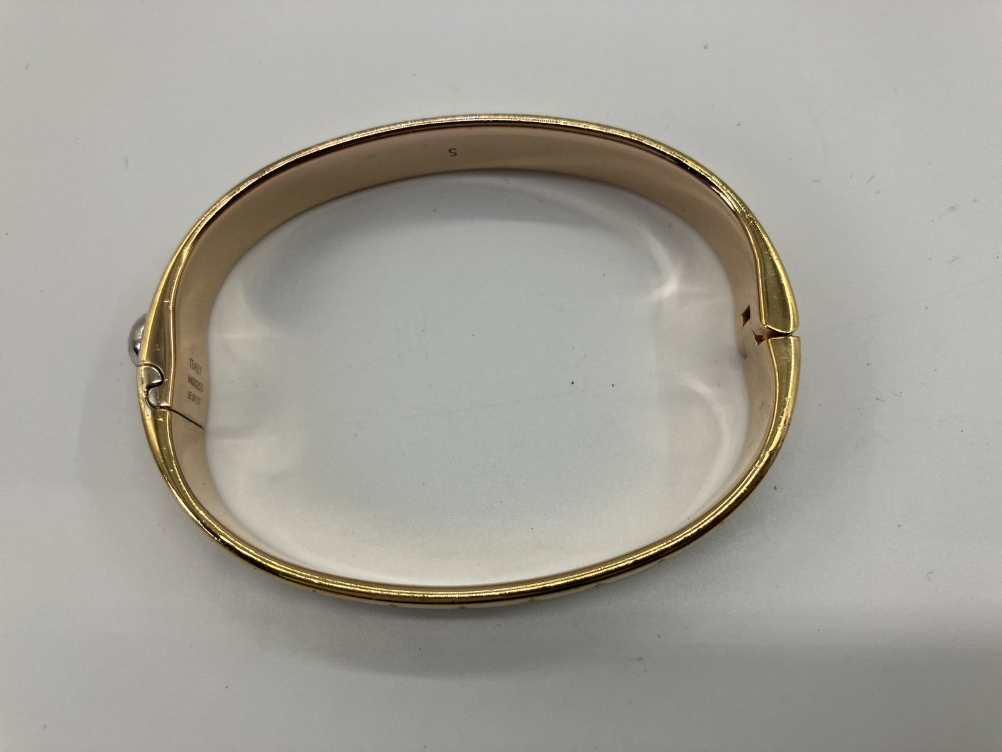 LOUIS VUITTON ルイ ヴィトン カフ・ナノグラム S腕周り16.5cm ブレスレット・バングル ゴールド