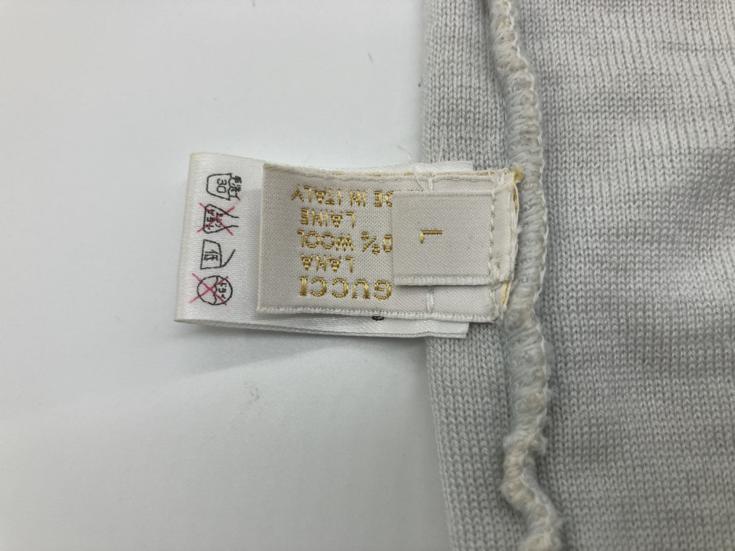 Gucciグッチ ニット帽 白 サイズ 16cm 送料無料