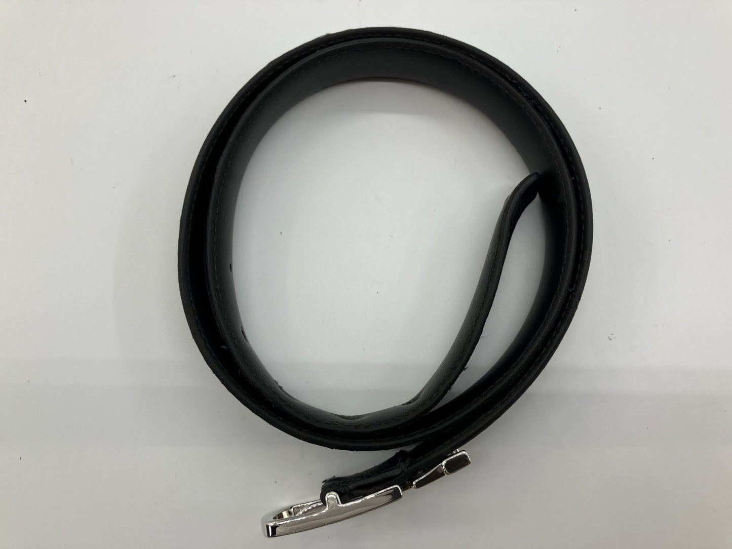 LOUIS VUITTON Santure Initial Damier Graphite Belt M6057V Length 106cm Width 3cm Black & Silver