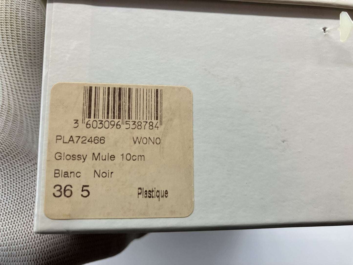 Christian Dior Women's sandals, 36.5 heel height 10cm, white and black with box and bag.