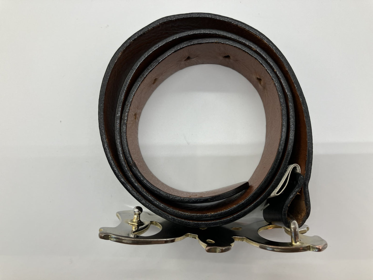 ドルチェアンドガッバーナ DOLCE&GABABANA ベルト 全長100cm 幅3.5cm ブラック&シルバー 送料無料