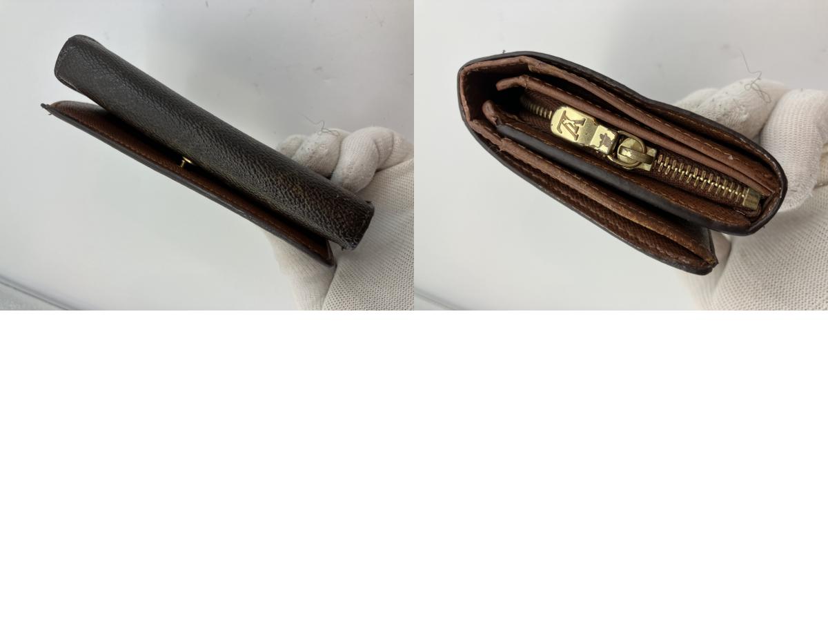 Louis Vuitton Monogram Compact Bi-fold Wallet M61735 14x3.5" with pouch