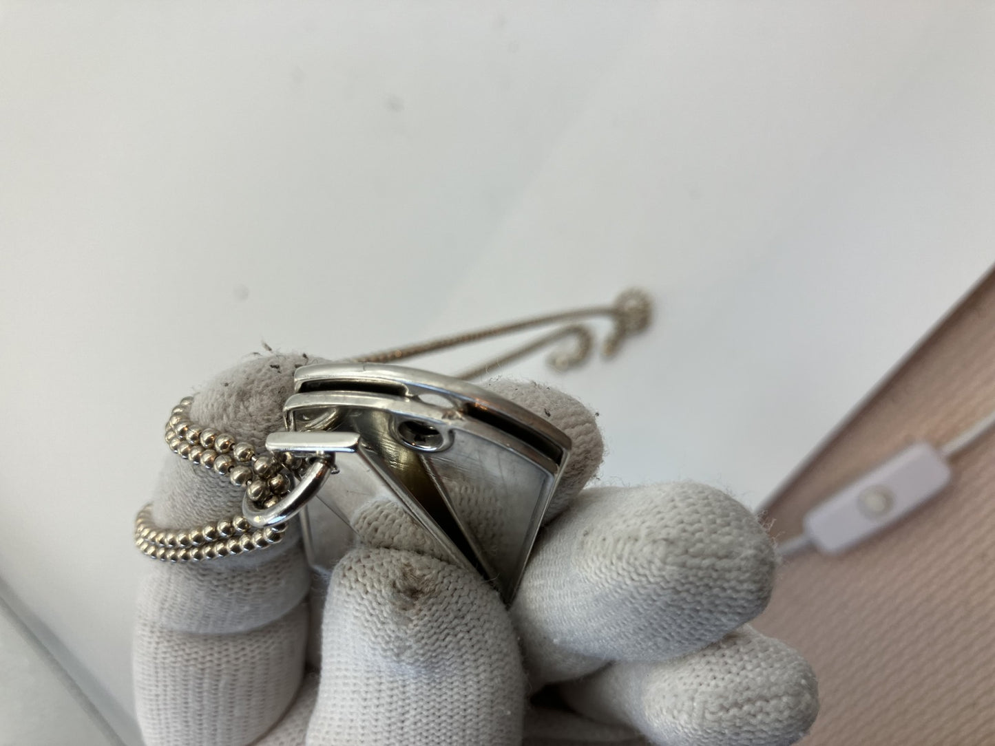 GUCCI Necklace Dog Tag Pendant Set SV925