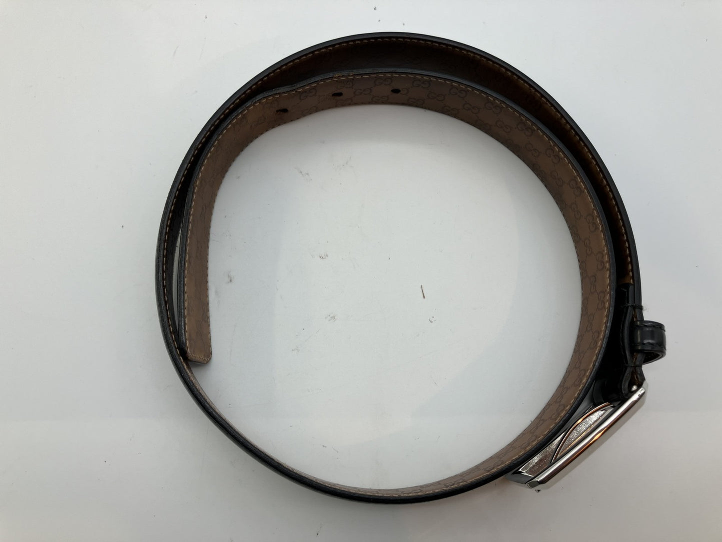Guccissima Belt Length 95 cm (37.40 inch) Width 3 cm (1.18 inch) 232832, 1476, 80, 32 Black