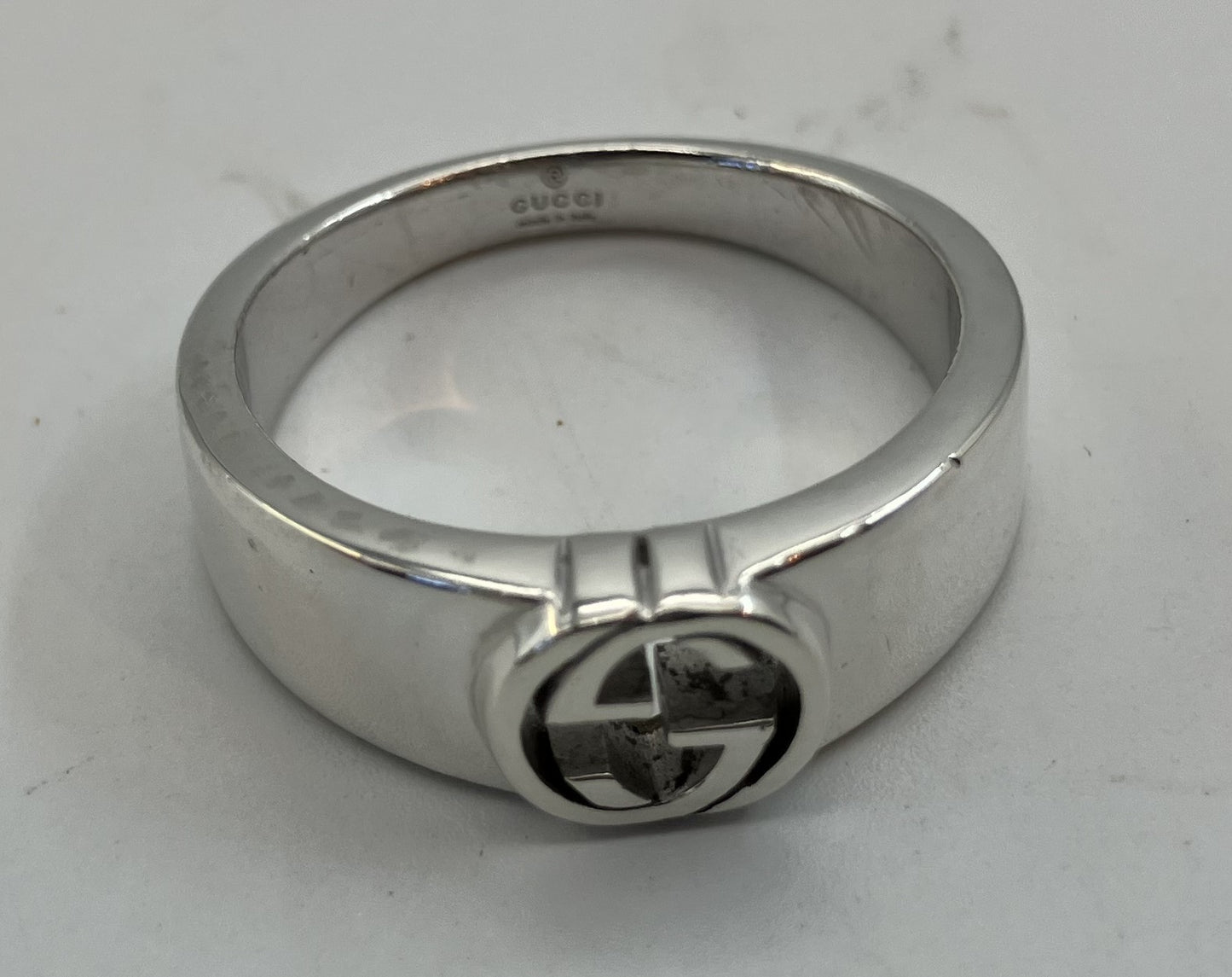 GUCCI Interlocking G Ring (JP 22) (EU 62) (US 10.5) SV925 -