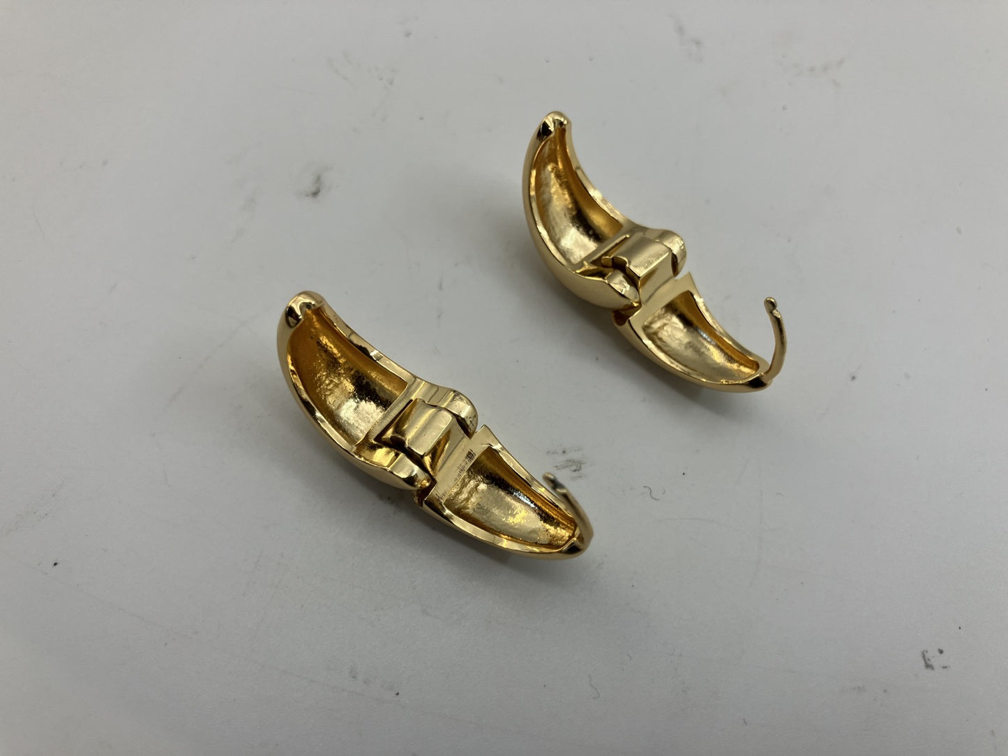 CELINE Pierced Earrings Gold