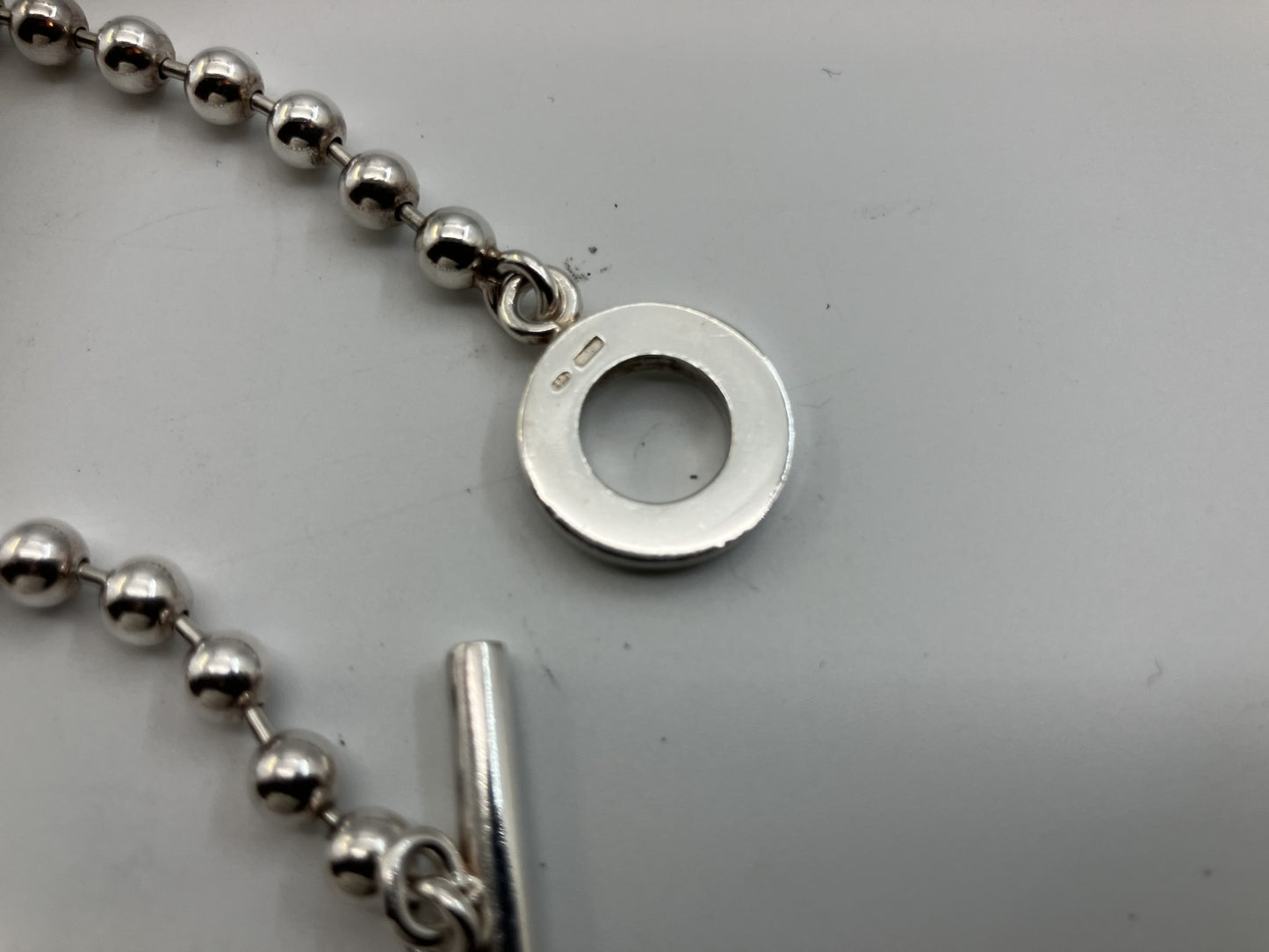Gucci ボールチェーンブレスレット SV925 17,8g 腕周り19,5cm ボール直径5mm 送料無料