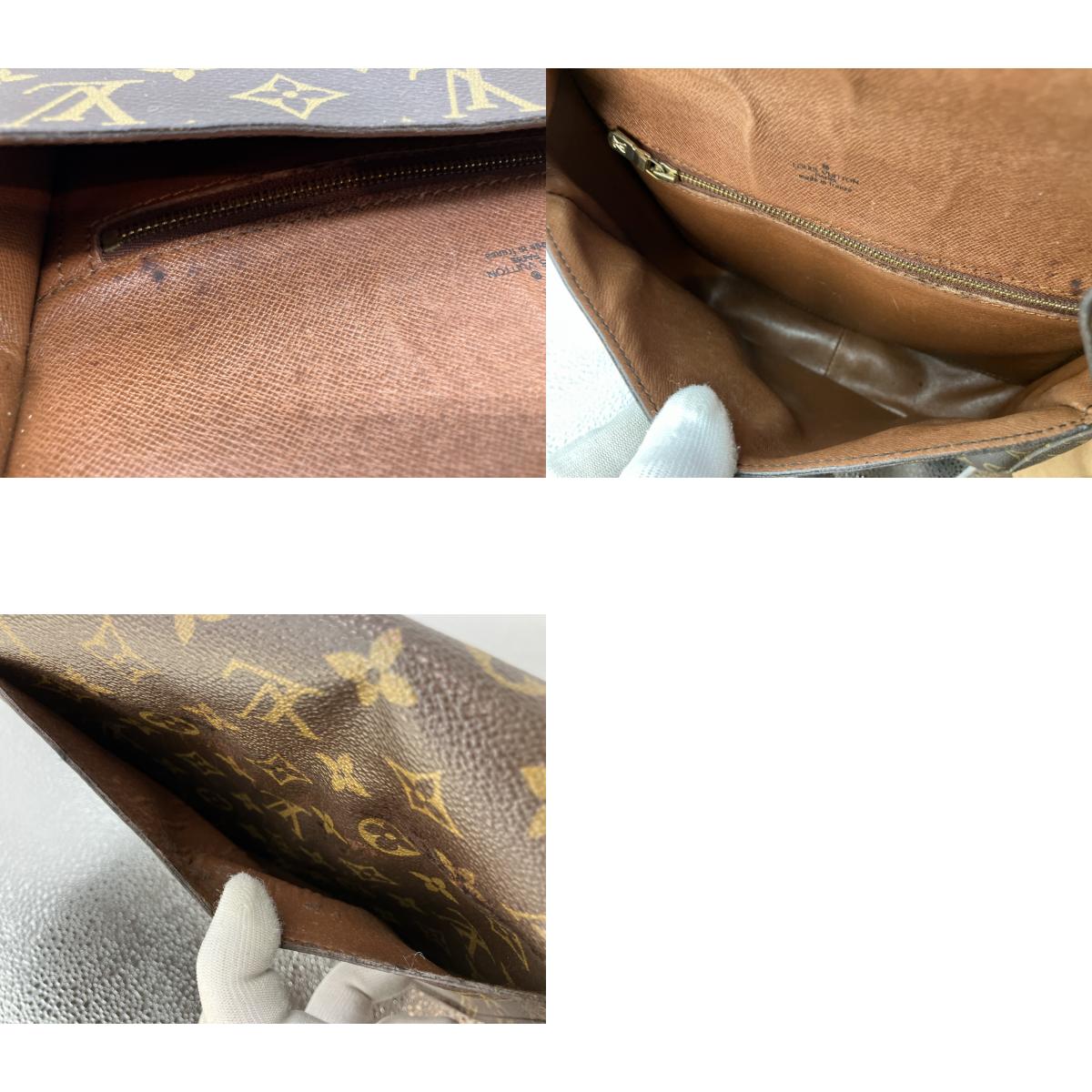 Louis Vuitton Saint Cloud MM M51243 Monogram Shoulder Bag 9811VI Brown
