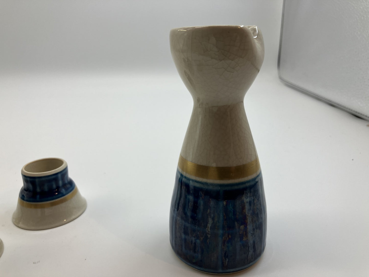Kutani Ware / Eizan / Tokkuri & Ochoko Sake Set - Tokkuri Width 5cm - from Japan