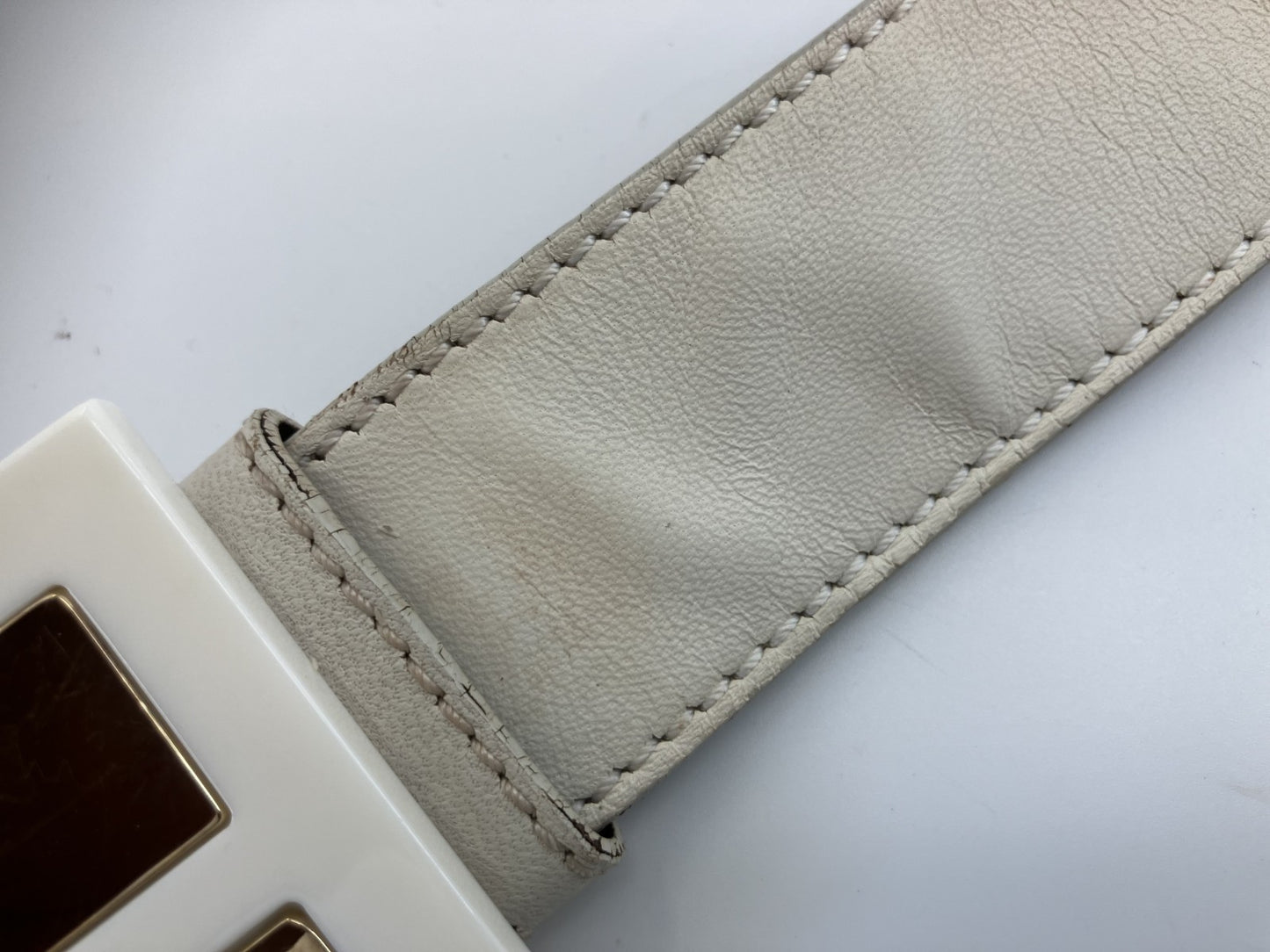 FENDI ベルト クリームイエロー 100cm(39.37インチ) 送料無料