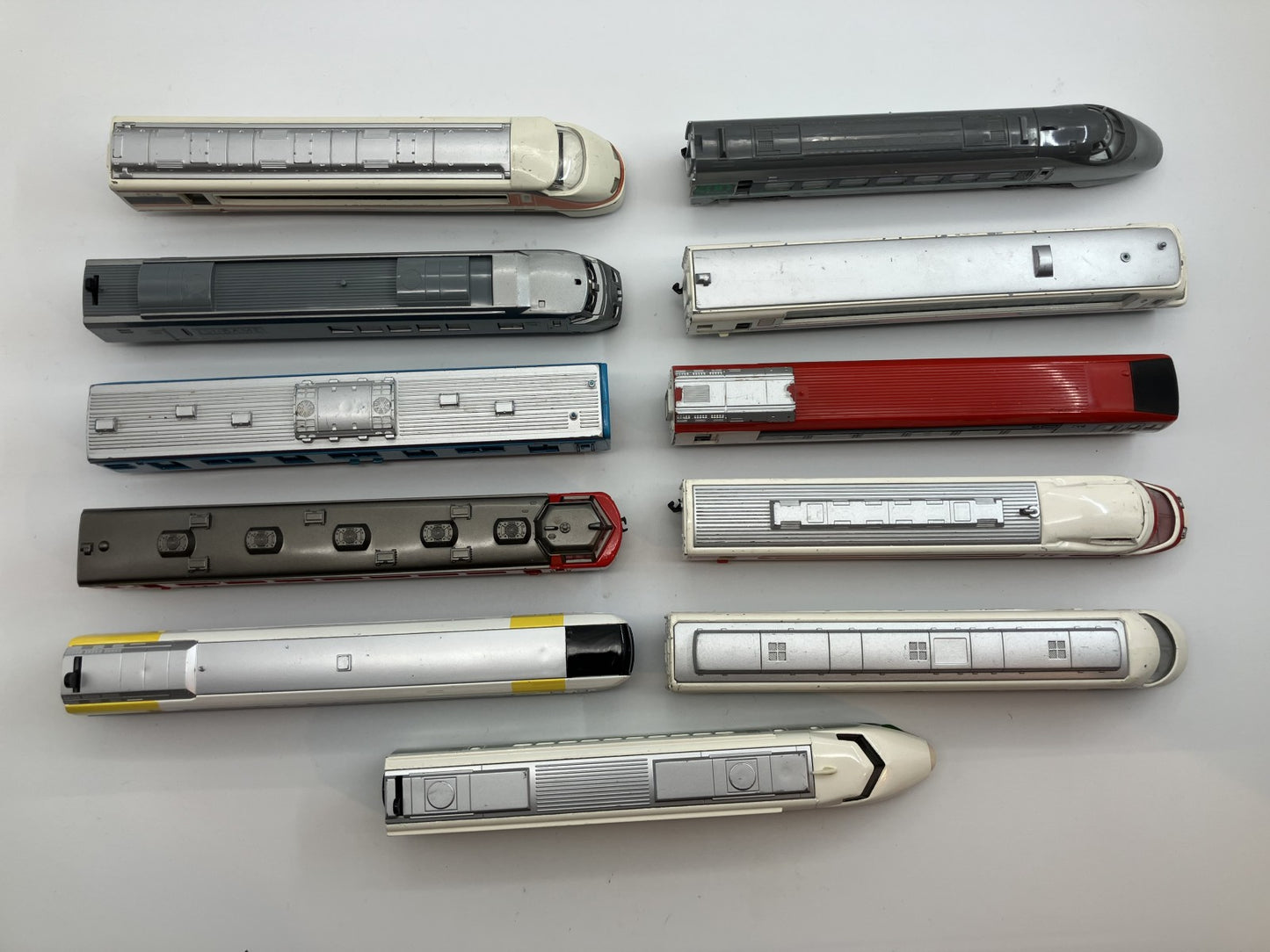 Yonezawa Bandai Plarail Express Train Collection - Bulk - 11-Car Set - Used - N Gauge Model Train Set -