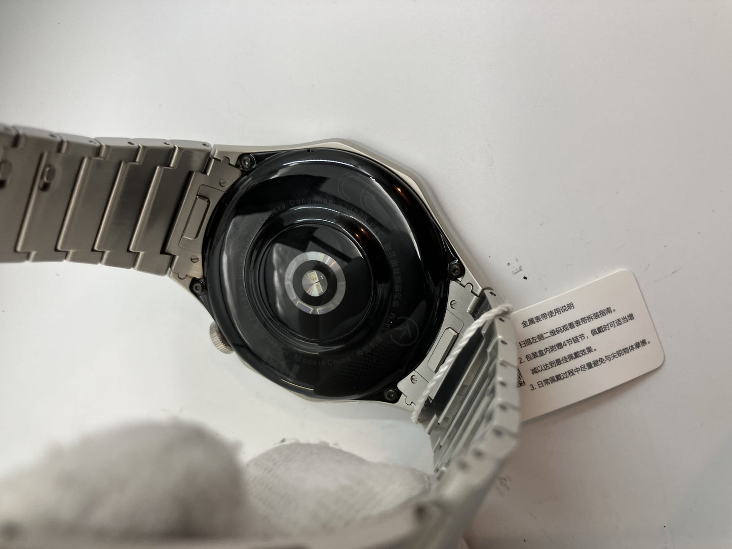 Good condition HUAWEI Smartwatch GT4, wrist size 15cm, Silver, box, 7 extra links, instruction manual included,