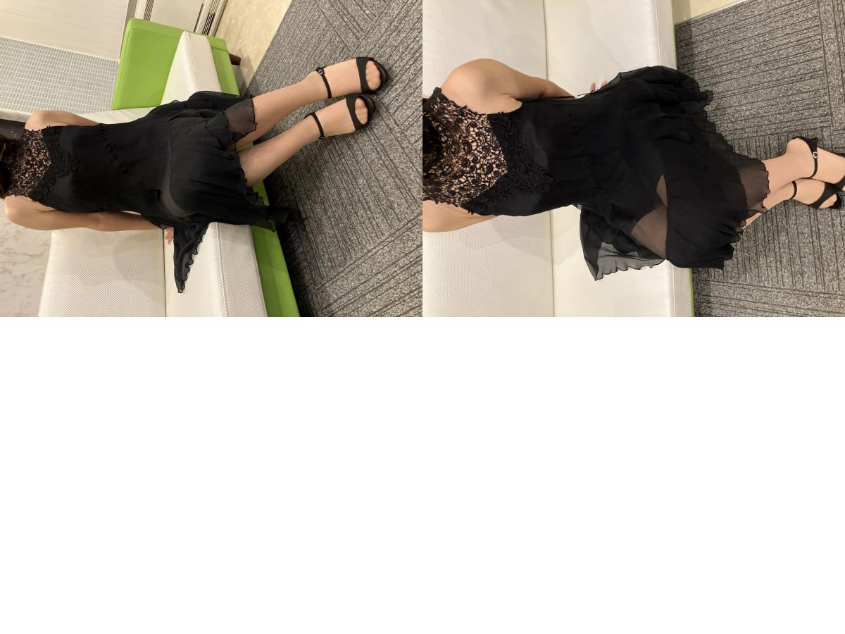 SCOT CLUB One-piece dress, black, lace-switched, pleated, 100% silk, retail price 25,000 yen, size 9, , formal, in good condition