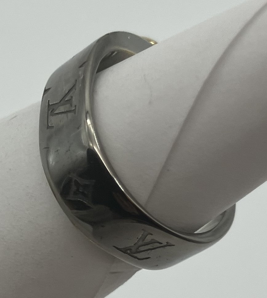 Louis Vuitton Nanogram Ring Silver Size S (JP 10 / EU 50 / US 5.5) M00216