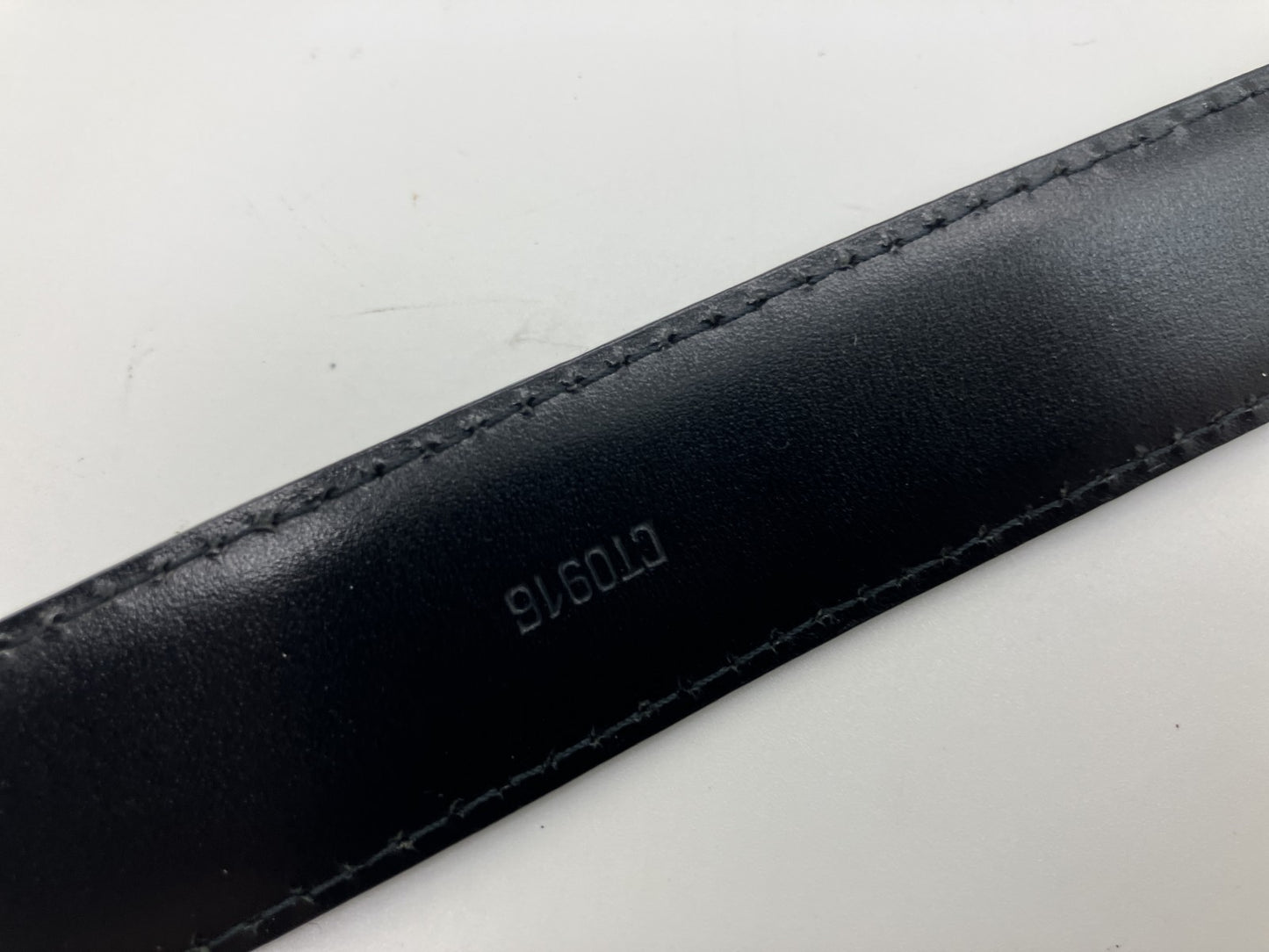 Louis Vuitton Epi Leather Belt Strap Black 85/34 CT0916 Made in France