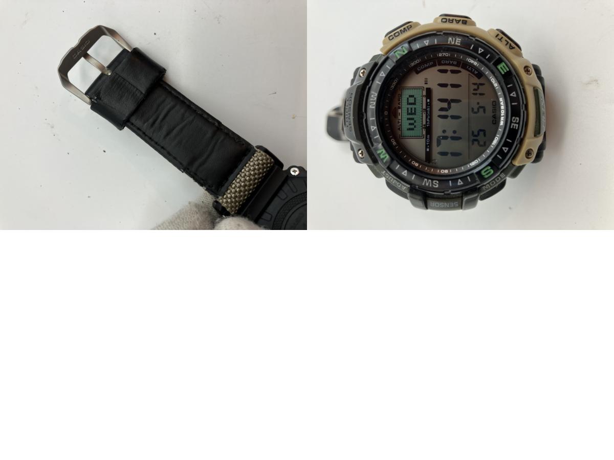 CASIO PROTREK PRG-40 Triple Sensor 53mm Men's Watch Battery Replaced | Japan Authentic |