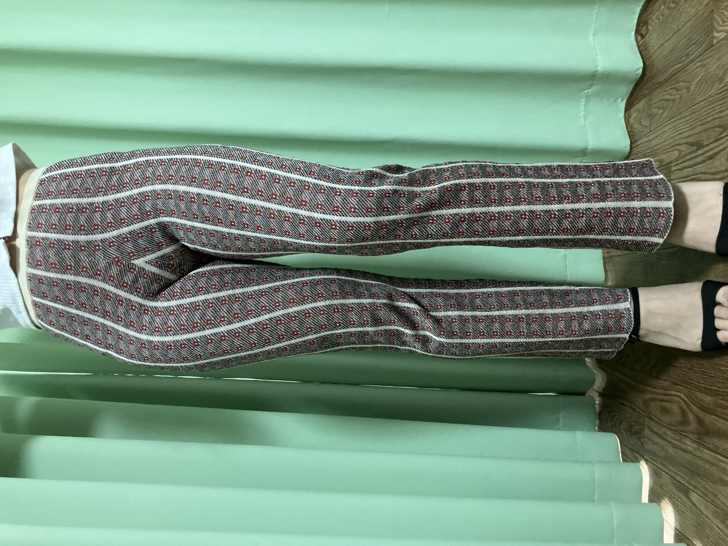 TODAYFUL Knit Pants Size F Beige | Length 99cm, Waist 29cm, Hip 39cm |