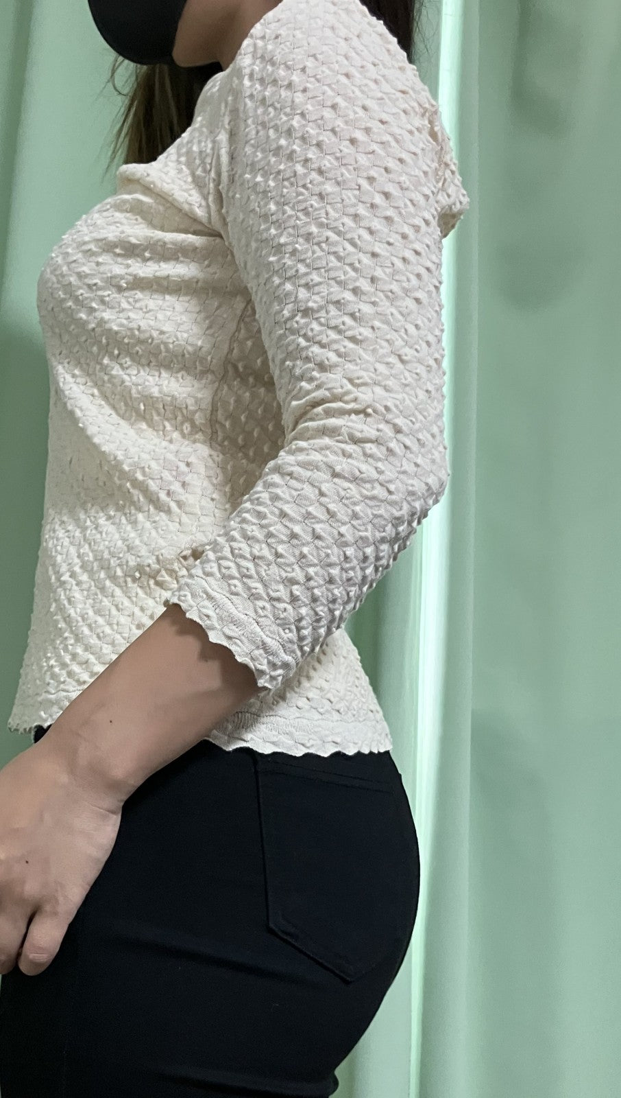 ISSEY MIYAKE Knit 100% Cotton Beige