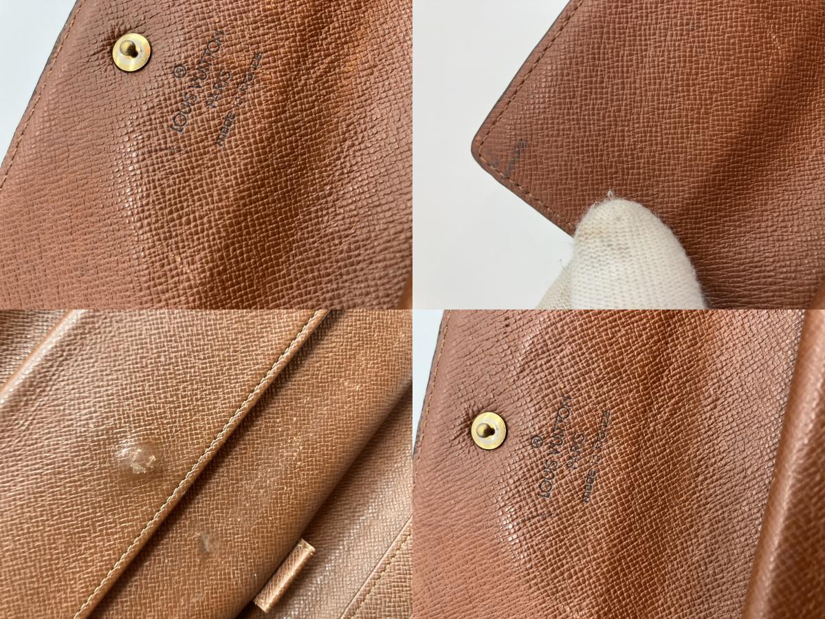 Louis Vuitton Monogram Porte Tresor International Tri-fold Long Wallet M61215 19x3.9"