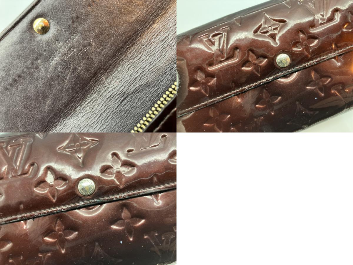 Louis Vuitton Vernis Portefeuille Sarah Bi-fold Long Wallet M91521 Rouge Fauvist 19x3.9"