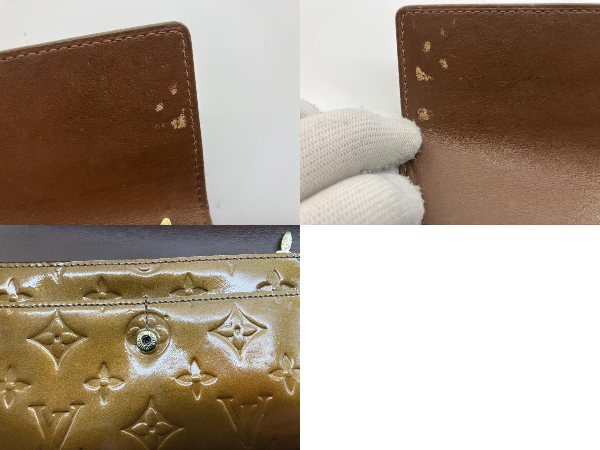 กระเป๋าสตางค์ยาว LOUIS VUITTON Vernis สีน้ำตาล จัดส่งฟรี