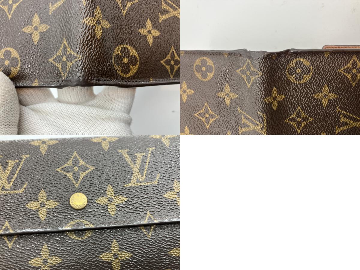 Louis Vuitton Monogram Porte Tresor International Tri-fold Long Wallet M61215 19x3.9"