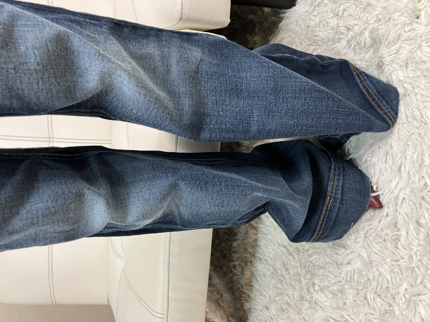 JUST cavalli Women's Bootcut Flare Jeans Blue Denim Size 26 IT40 Made in Tunisia
