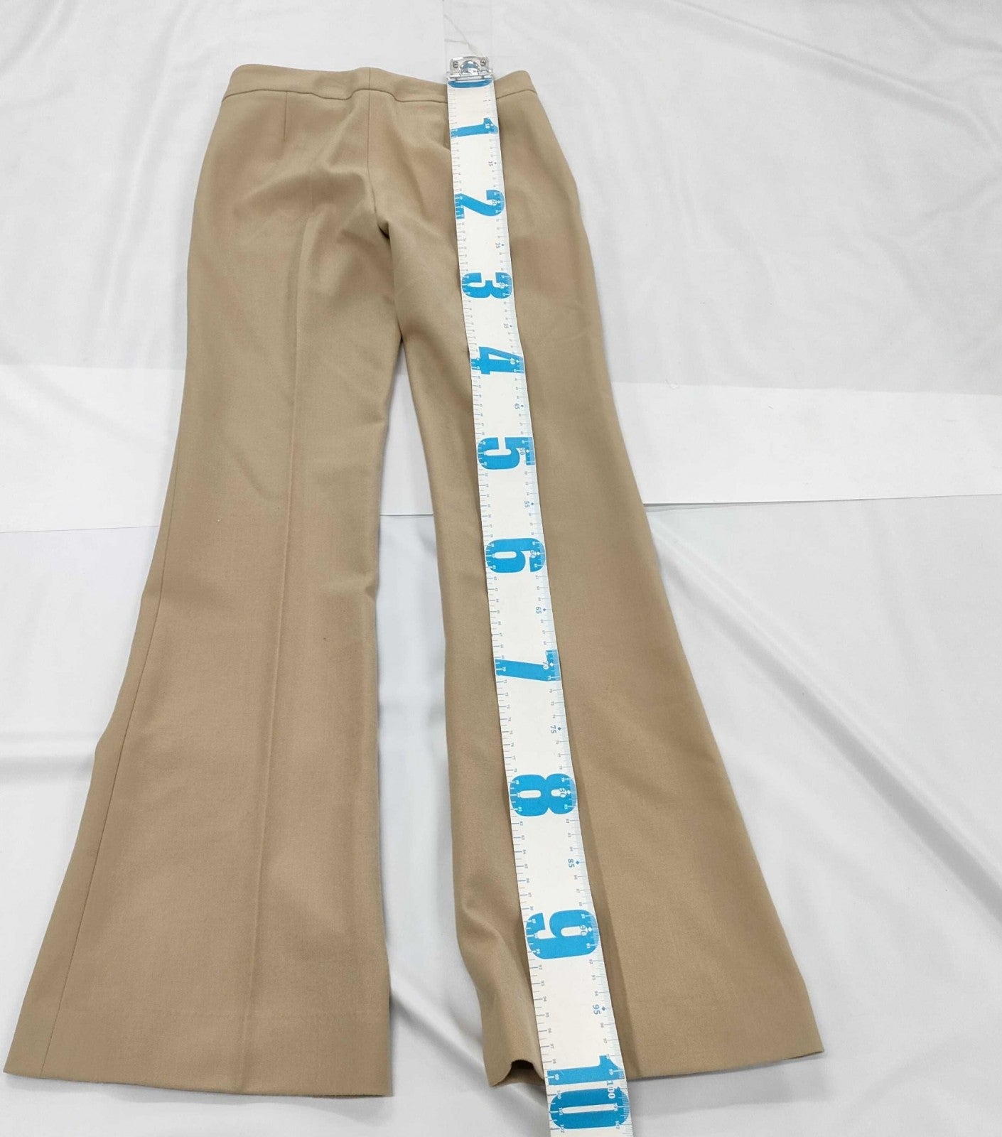 theory Women’s Pants Beige XX0 Stretch Wool Slim Fit