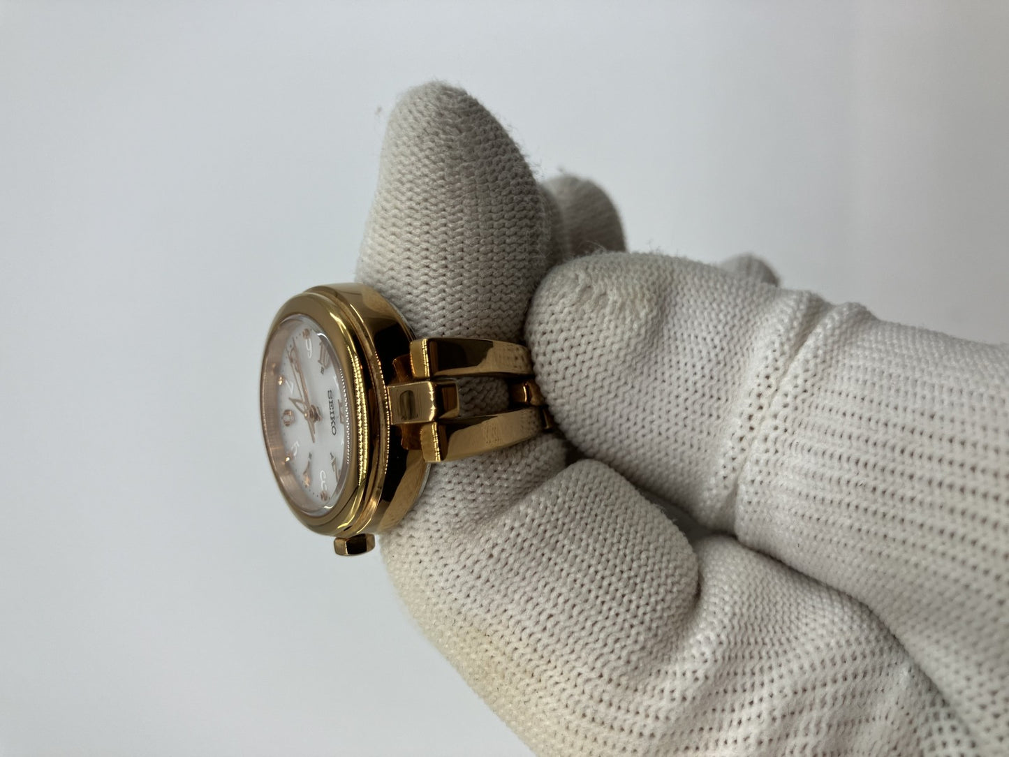 Seiko 1B21-0AC0 Solar radio wave case width 25mm, wrist circumference 13.5cm wristwatch Ladies