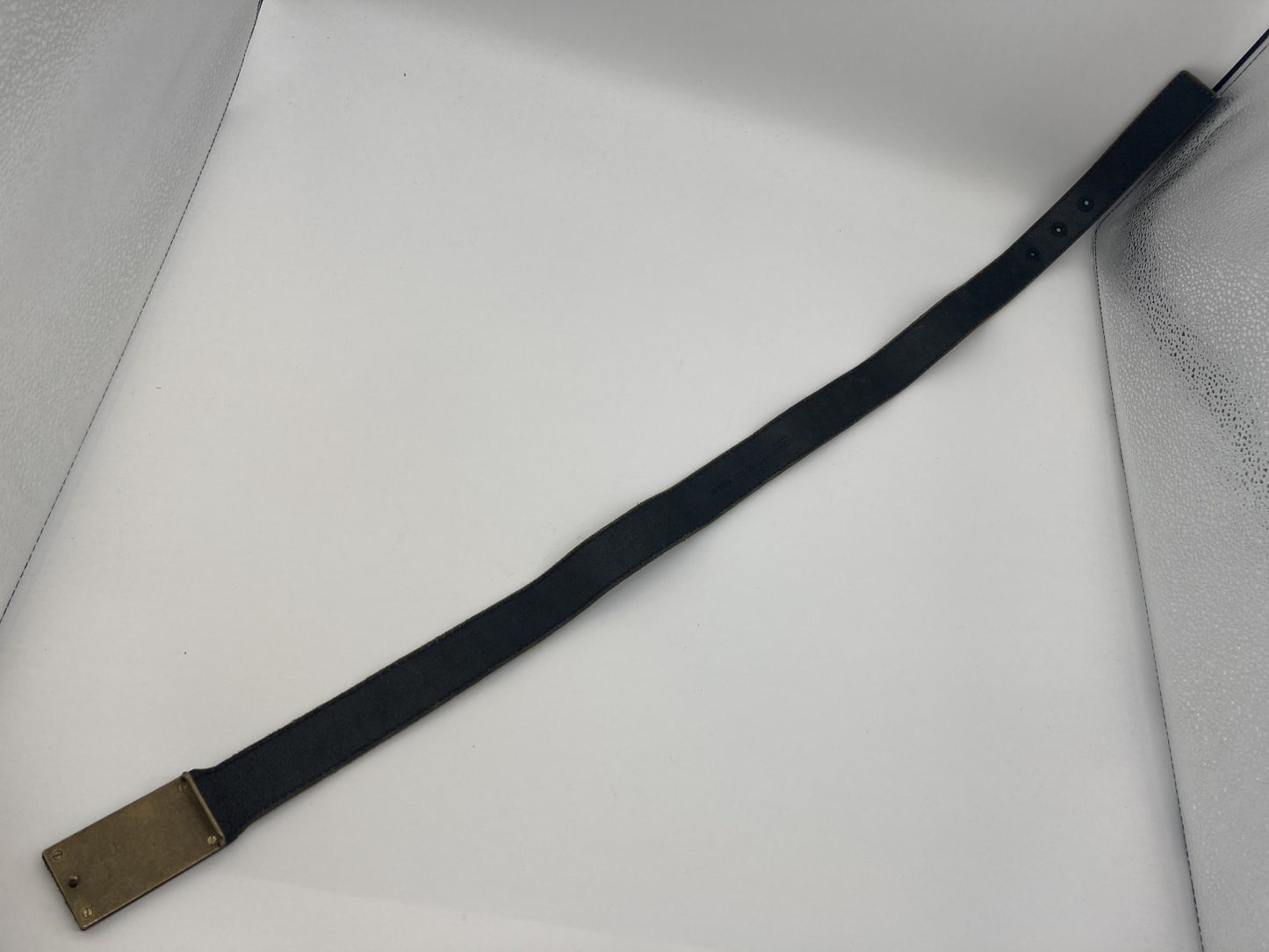 DOLCE＆GABBANA ドルチェアンドガッバーナ レザーベルト BC3091 黒 最短９９ｃｍ 送料無料