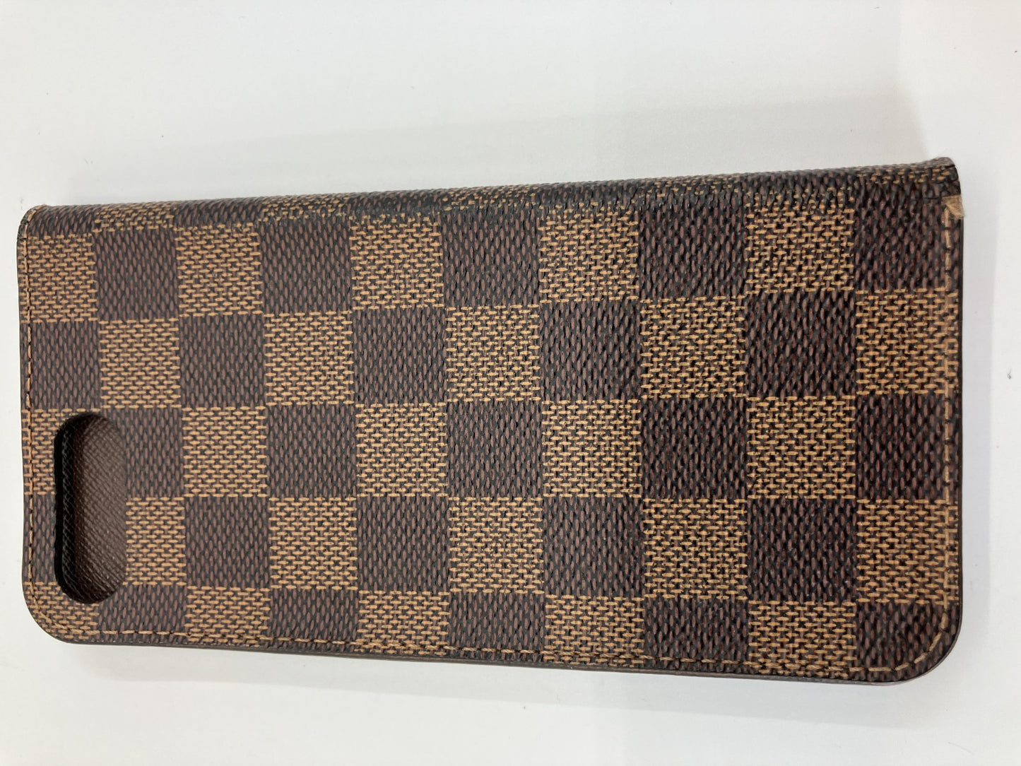 LOUIS VUITTON iPhone 8 Plus Folio (also fits 7 Plus) Mobile Phone Case Damier Ebﾃｨne N61068