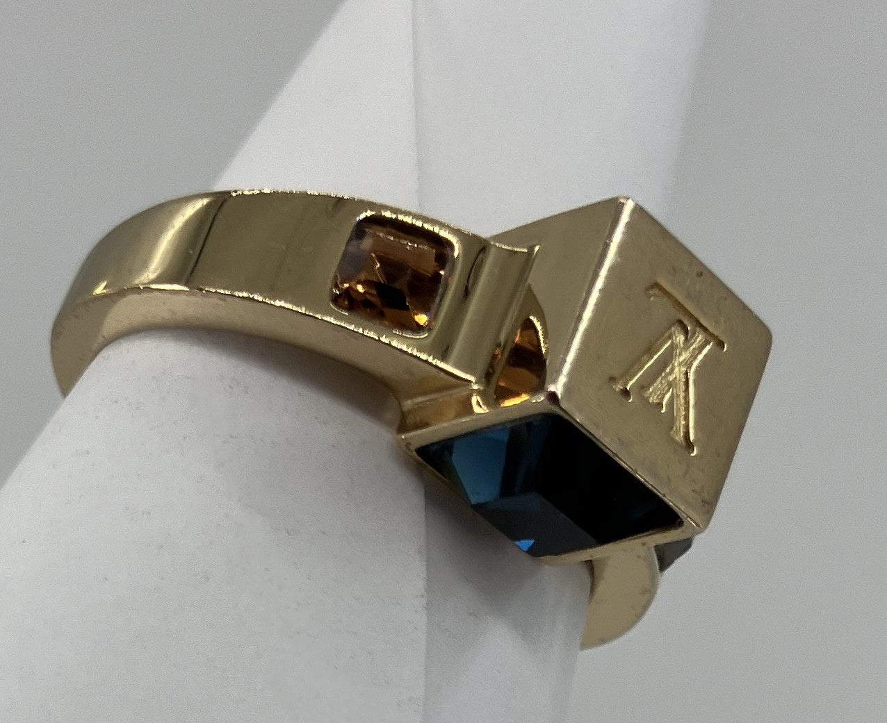 LOUIS VUITTON Burg Gamble Size L (JP 16) (US 8.5 )(56) M67007 Gold Ring