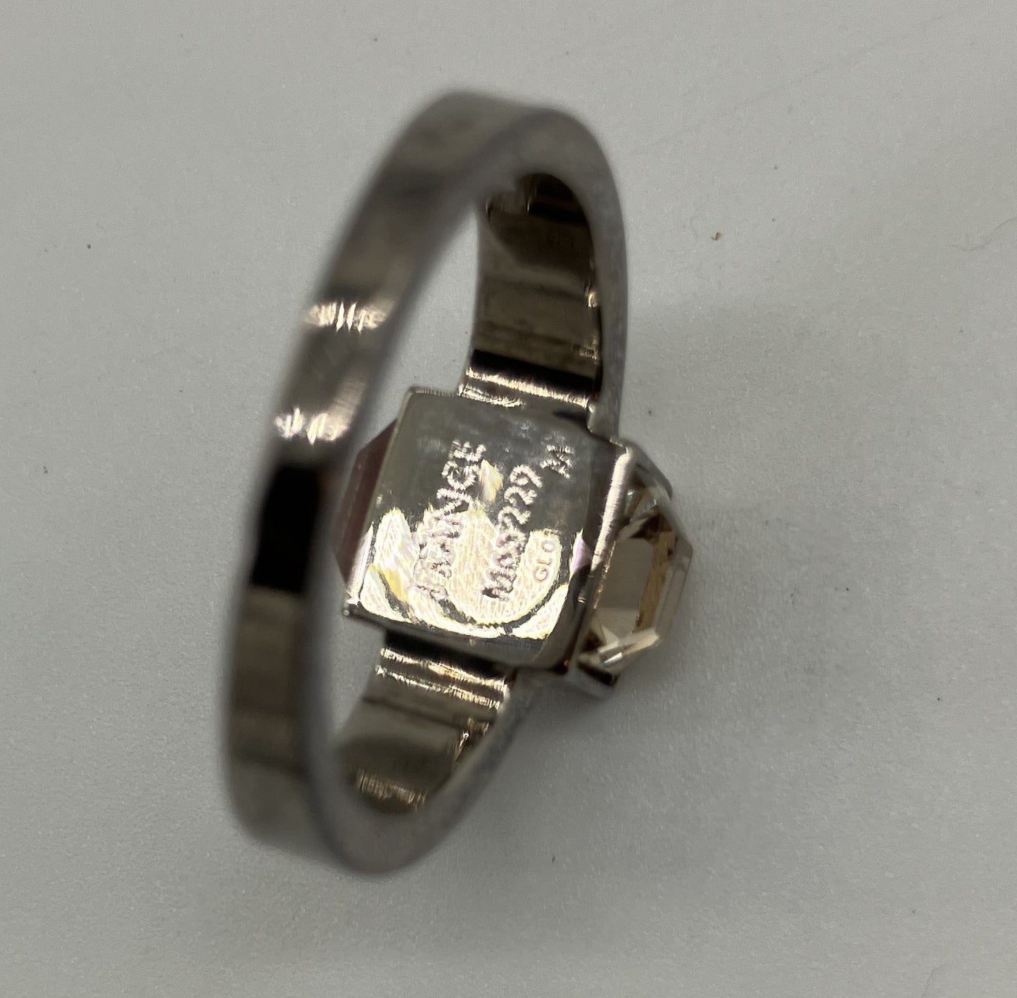 LOUIS VUITTON LV Collier Gamble Silver Ring M65229 GL0163 Size M (JP13) (US 6.5) (53) Free Shipping 