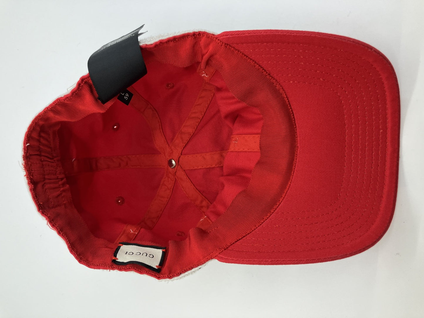 Gucci Nylon Cap Wool Red ไซส์ (L) 59cm (23.23 inch) ส่งฟรี 