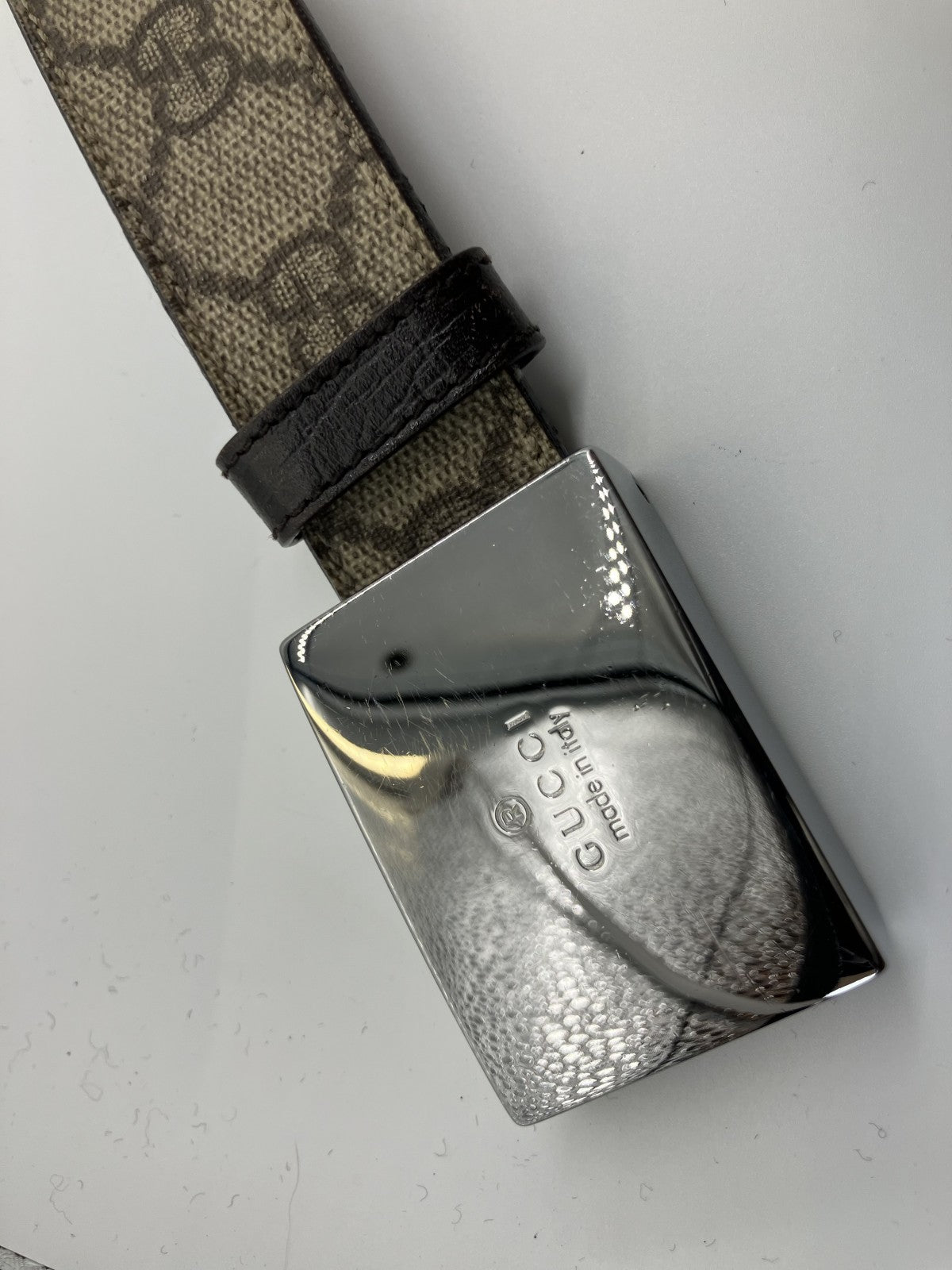 Gucci Belt GG Supreme Total length 91cm Width 3cm Free shipping 