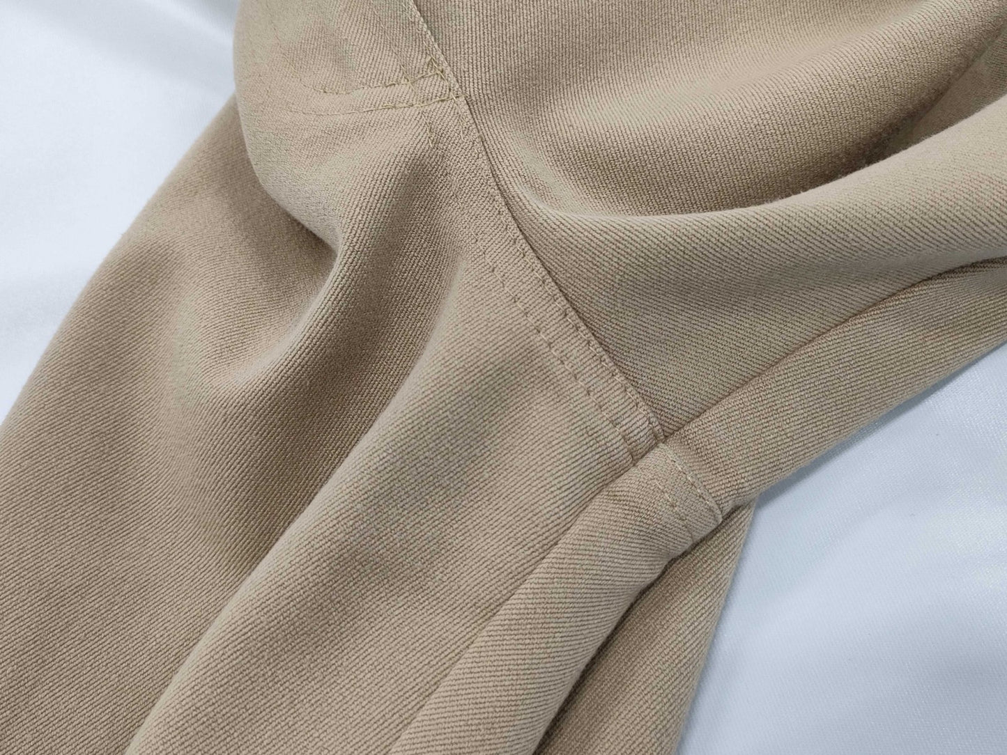 Max Mara Weekend Pants Trousers Greige Beige Stretch Size 36 Zip Fly