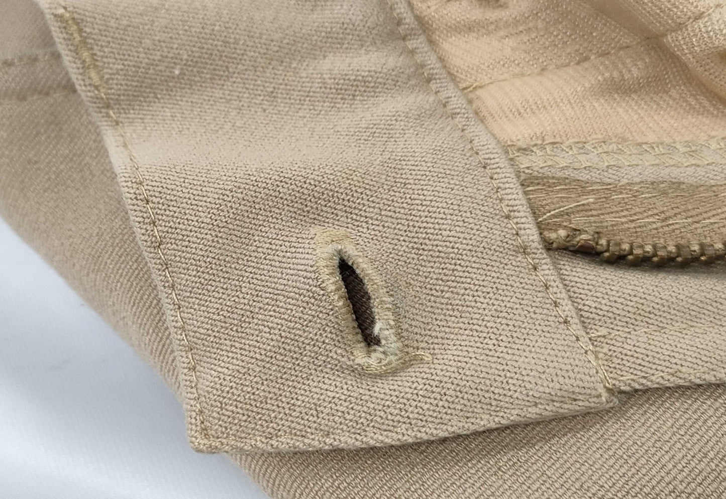 Max Mara Weekend Pants Trousers Greige Beige Stretch Size 36 Zip Fly