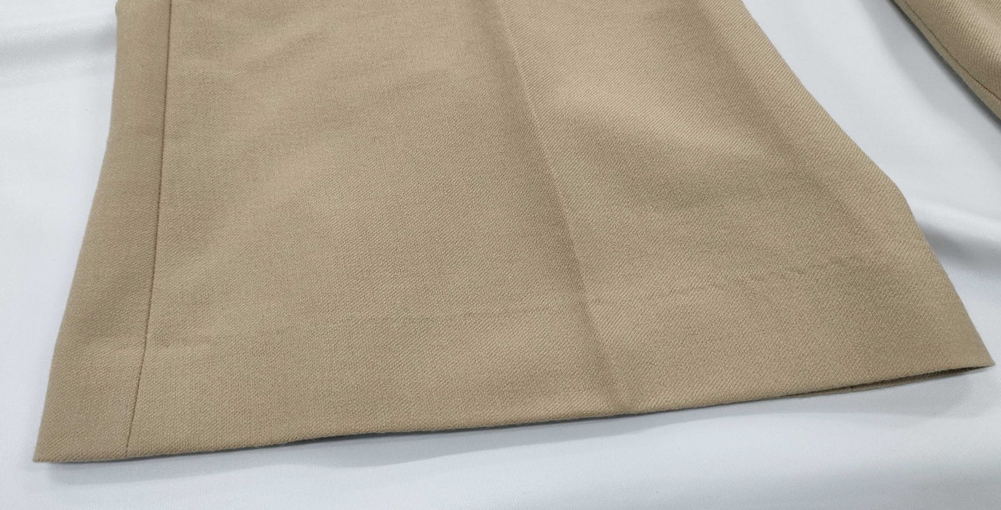 theory Women’s Pants Beige XX0 Stretch Wool Slim Fit