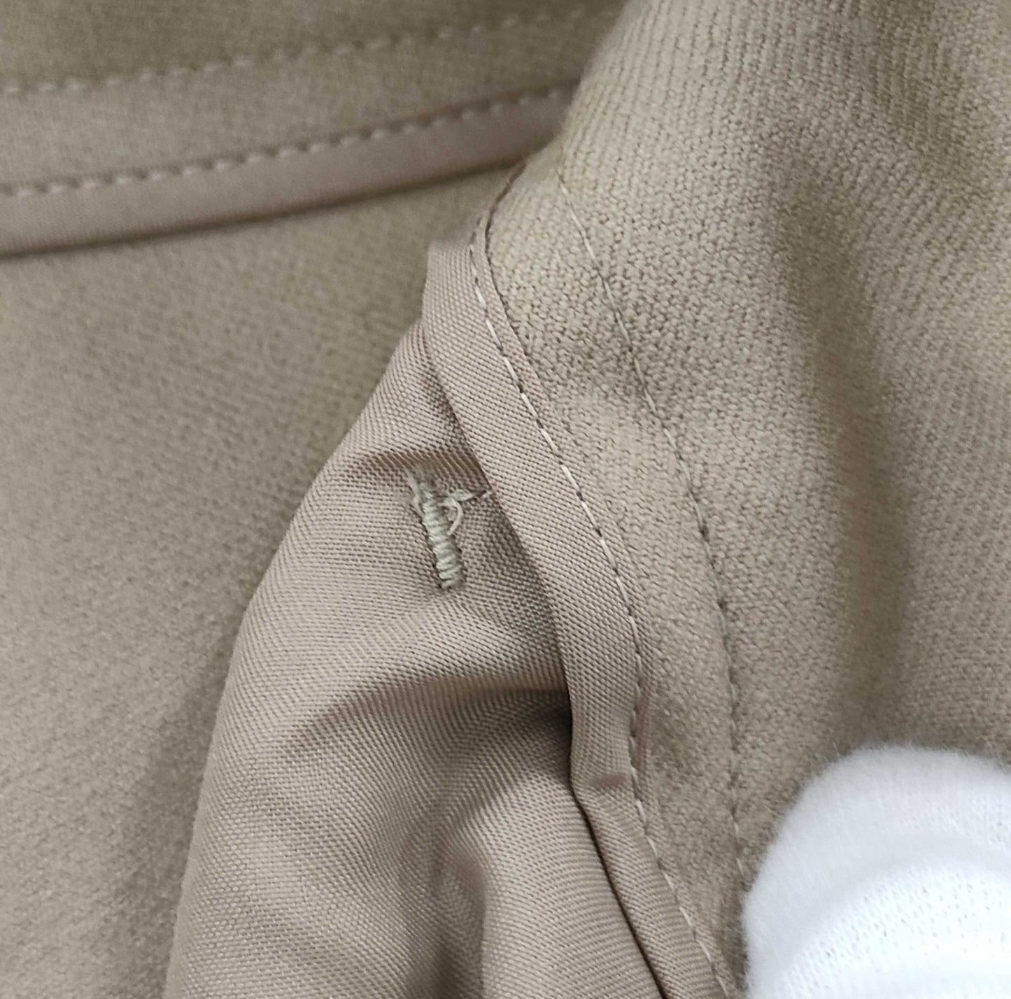 theory Women’s Pants Beige XX0 Stretch Wool Slim Fit