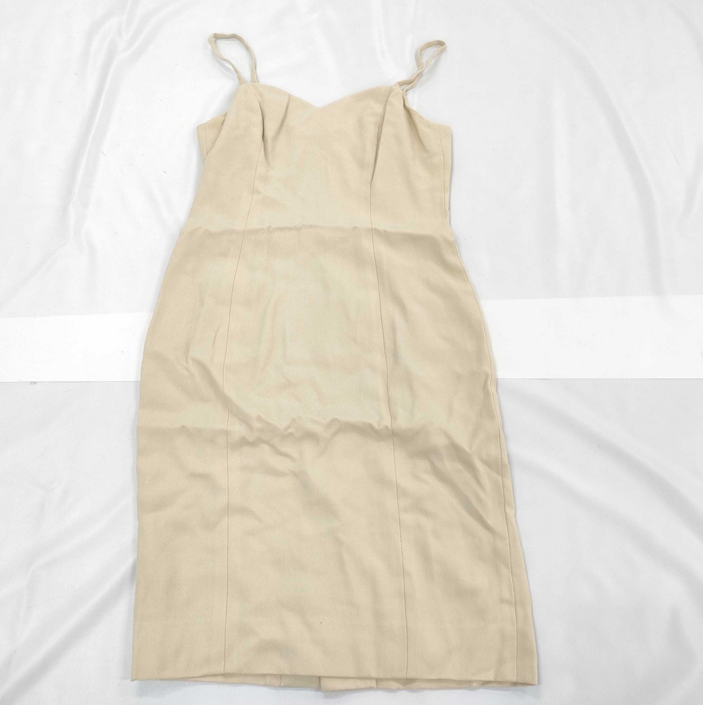 Christian Dior Sleeveless Camisole Dress Beige Size 9 Women’s