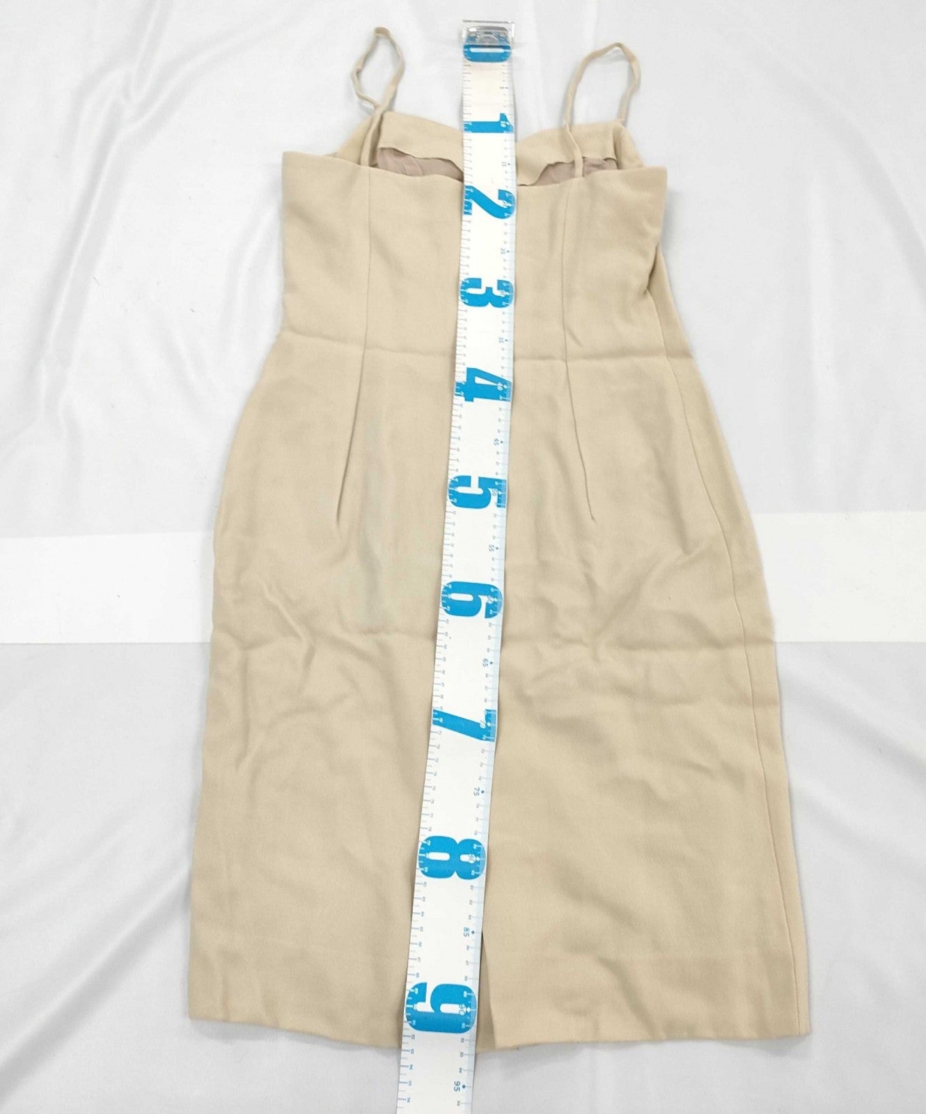 Christian Dior Sleeveless Camisole Dress Beige Size 9 Women’s