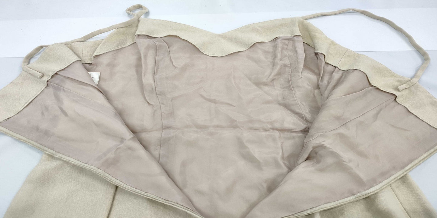 Christian Dior Sleeveless Camisole Dress Beige Size 9 Women’s