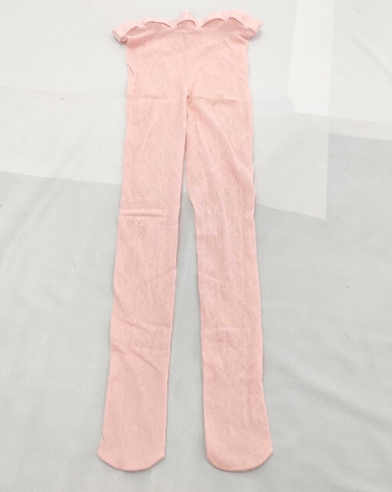 GUCCI Pink Stockings GG Logo Pattern Tights