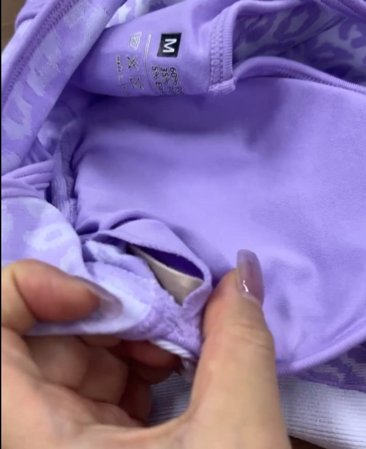 Purple Leopard Jumpsuit Catsuit Halter Cross Back Open Back Flare Leg Pads M