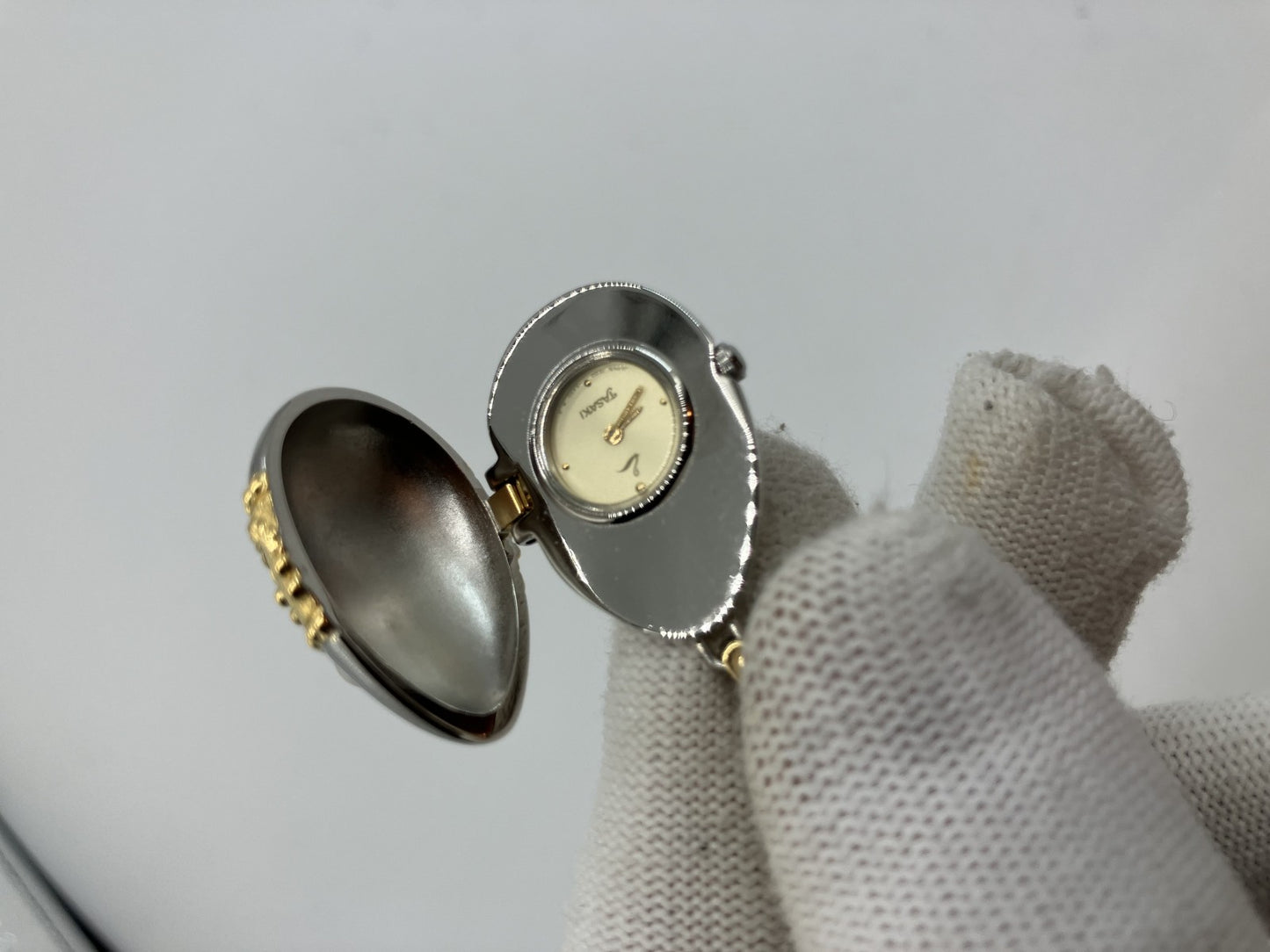 TASAKI Egg 1E20-2180 1P pearl pendant watch, case width 23mm, chain 60cm, with box,
